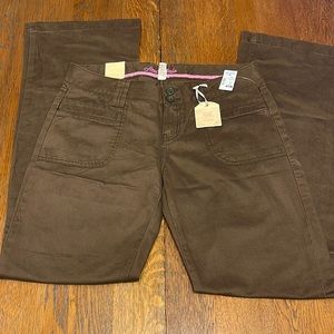 NWT Aeropostale low rise flare brown pants size 9/10 long